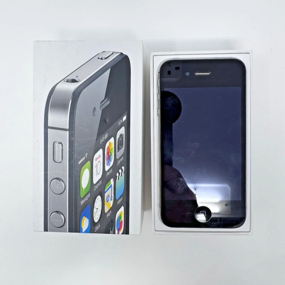 Apple iPhone 4S Black Model A1387 with Box Untested Flaws Pls Read